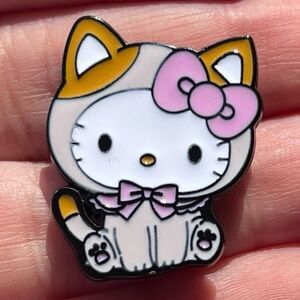 Hello Kitty Sanrio Official HK Calico Cat Costume Enamel Pin